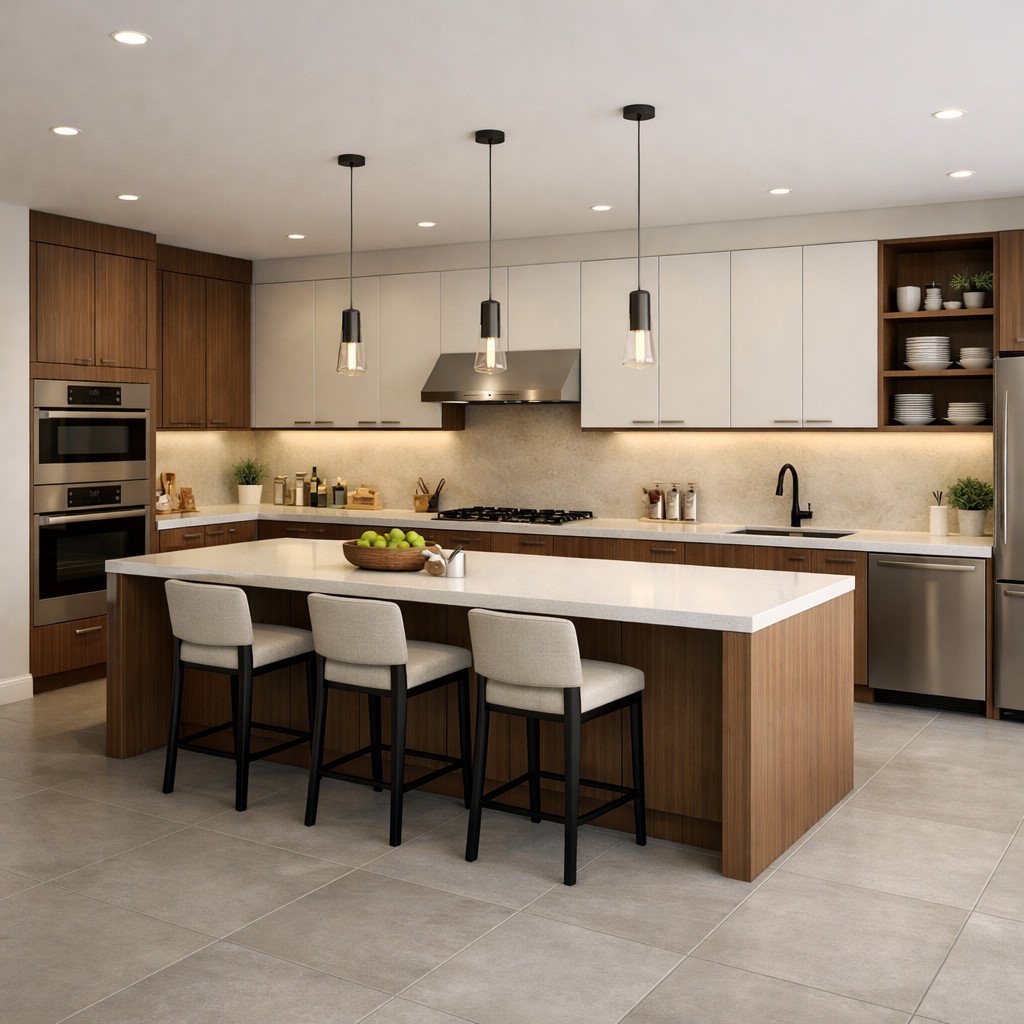 Kitchen set custom yang fleksibel dan terpersonalisasi untuk ruang dapur unik