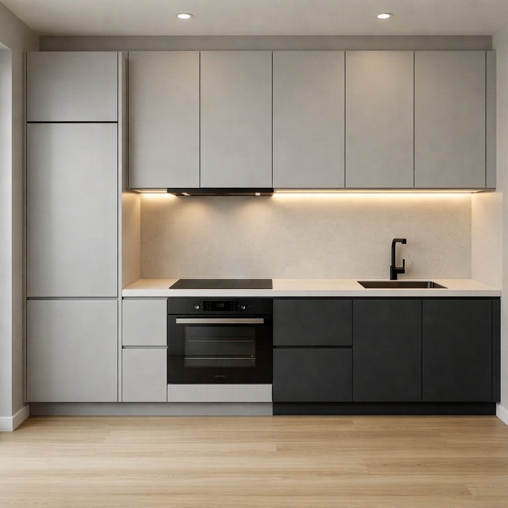 Kitchen set minimalis modern dengan desain elegan dan fungsional