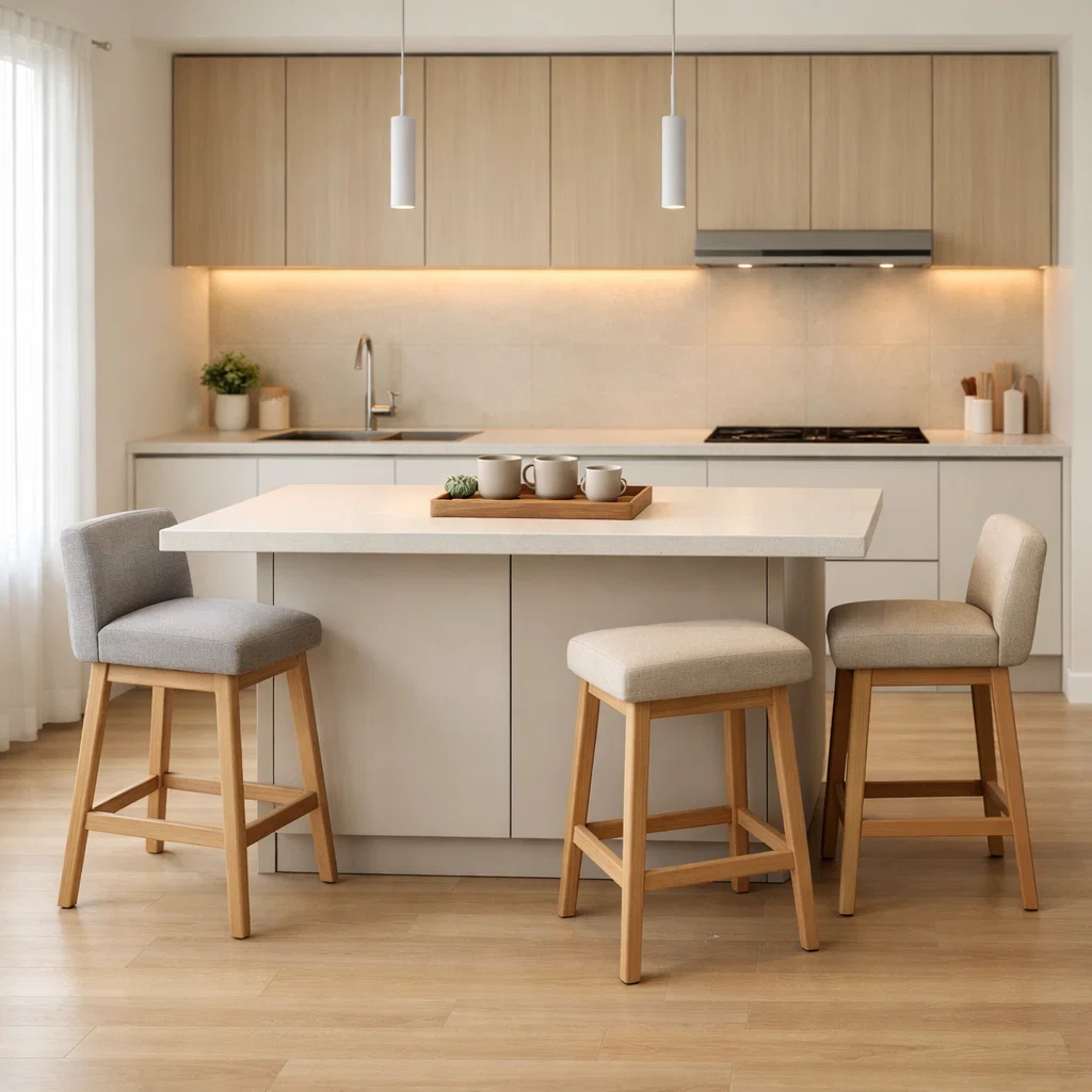 Mini bar island compact ini jadi pusat interaksi di dapur—desain simpel, fungsional, dan tetap terasa premium meskipun di ruang terbatas. Cocok untuk dapur modern yang ingin lebih hidup dan sosial