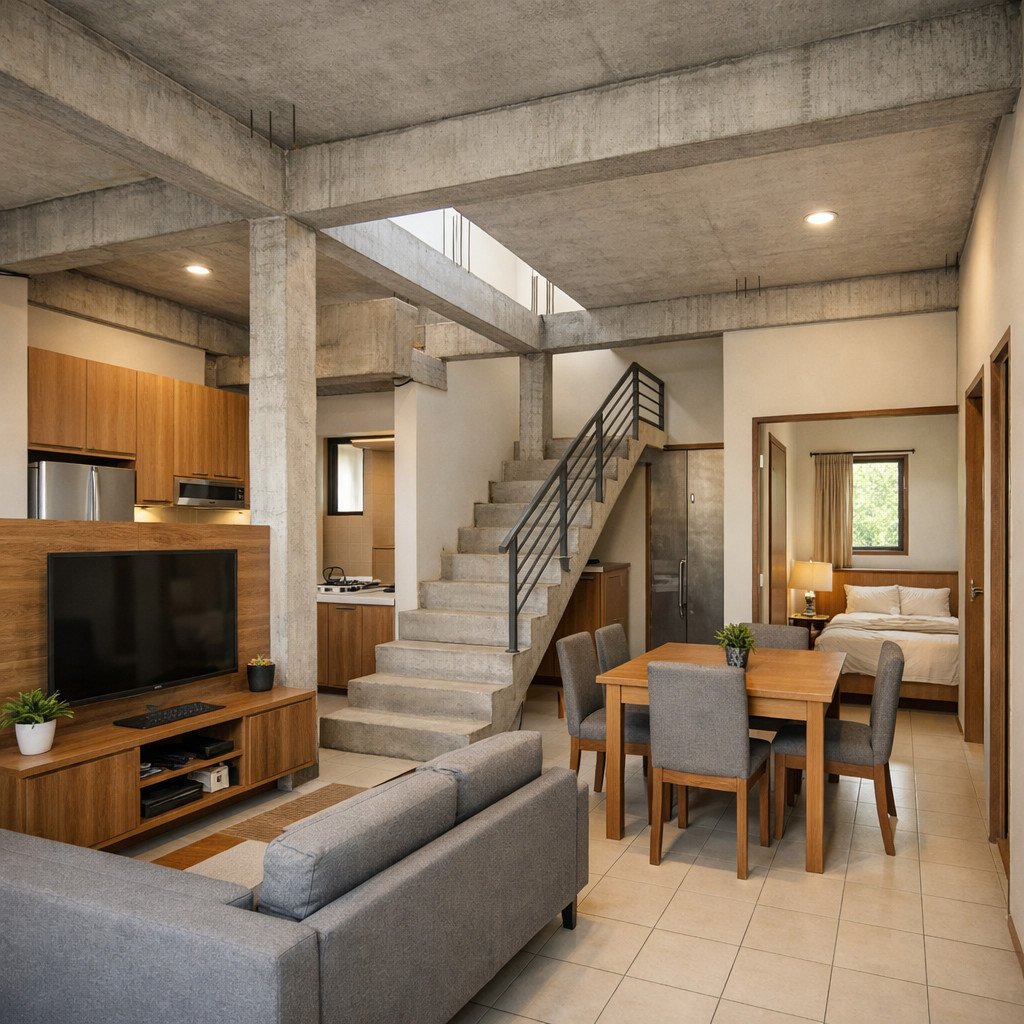 desain rumah 2 lantai sederhana dan biaya 100 juta dengan konsep rumah tumbuh