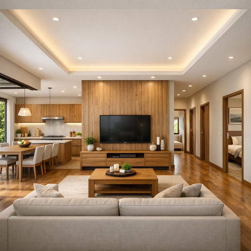 desain rumah minimalis 3 kamar tropical yang adem, terang, dan fungsional