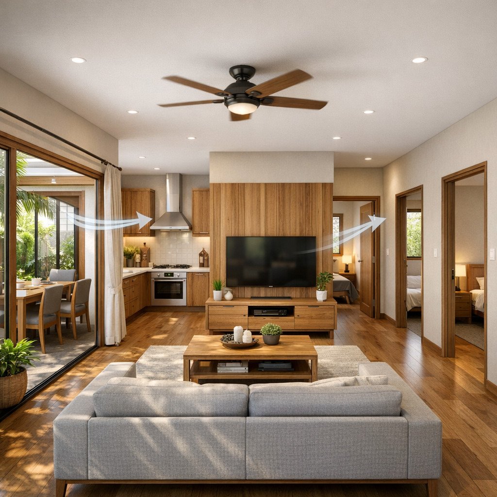 desain rumah minimalis 3 kamar ukuran 7x9 tropis modern yang sejuk dan lega