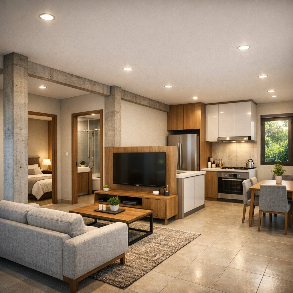 desain rumah minimalis 70 juta dengan konsep core house siap berkembang