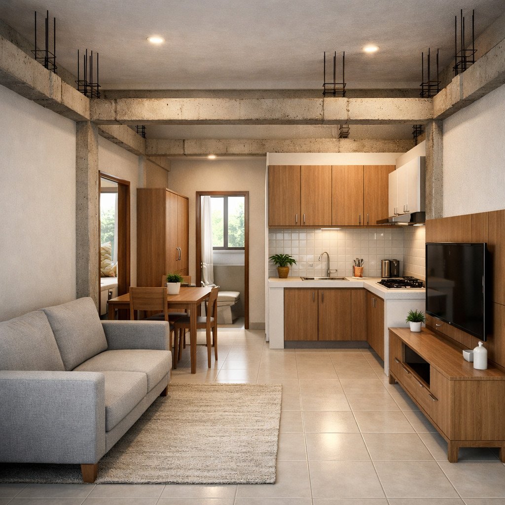 desain rumah minimalis 70 juta dengan konsep rumah tumbuh yang strategis