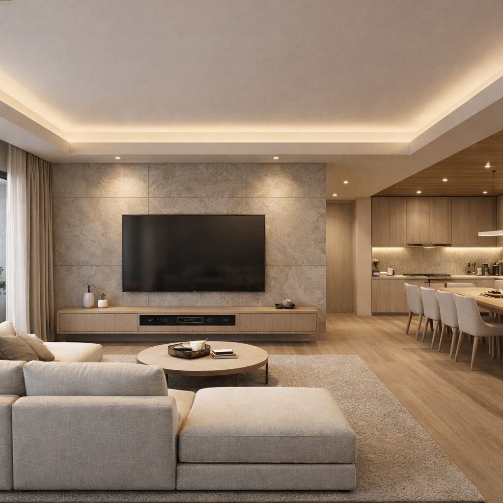 desain rumah modern minimalis quiet luxury yang elegan dan presisi detail