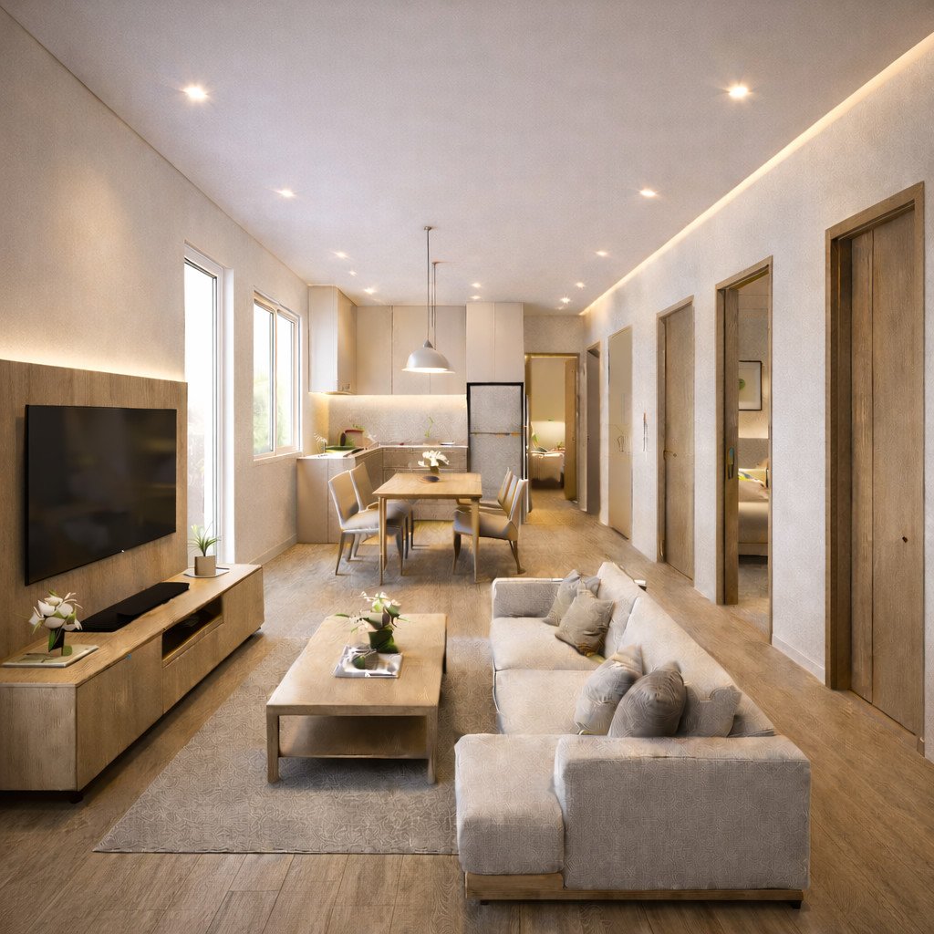 desain rumah sederhana Japandi yang tenang, rapi, dan tetap hangat