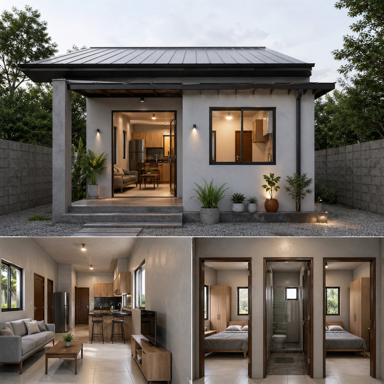 rumah kecil industrial minimalis tetap fungsional nyaman dan hemat biaya