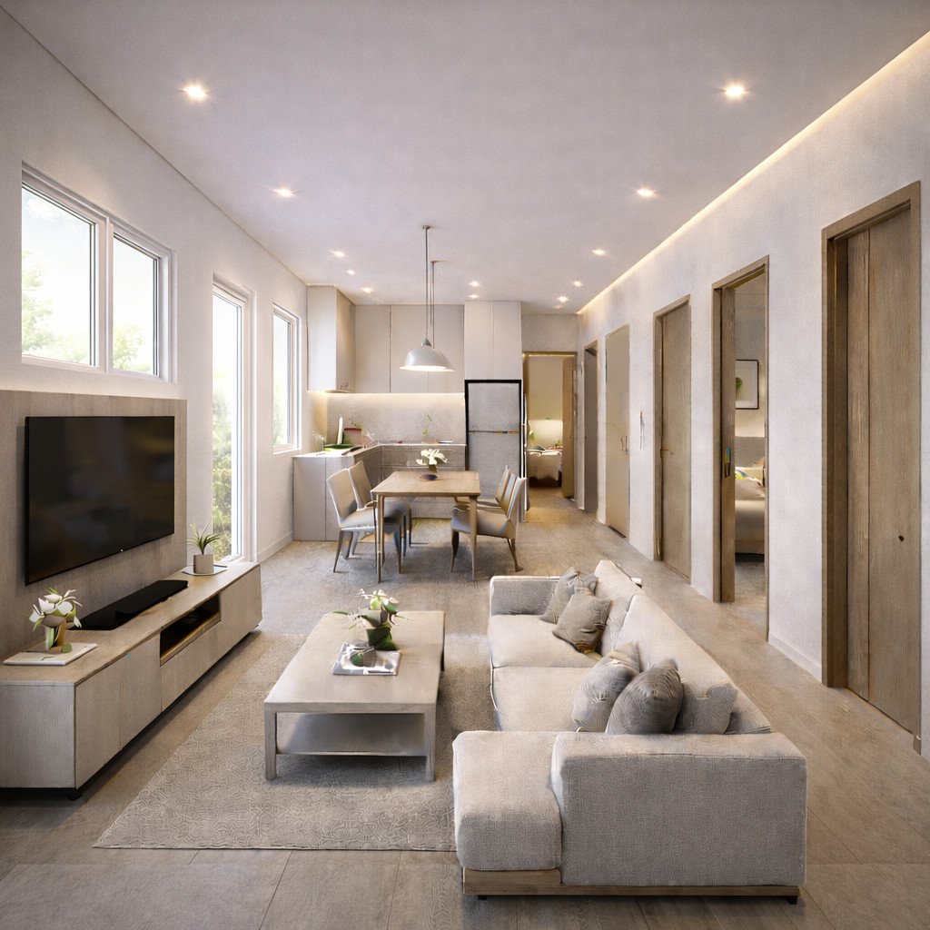 ukuran 7x12 desain rumah sederhana 3 kamar di kampung minimalis modern rapi