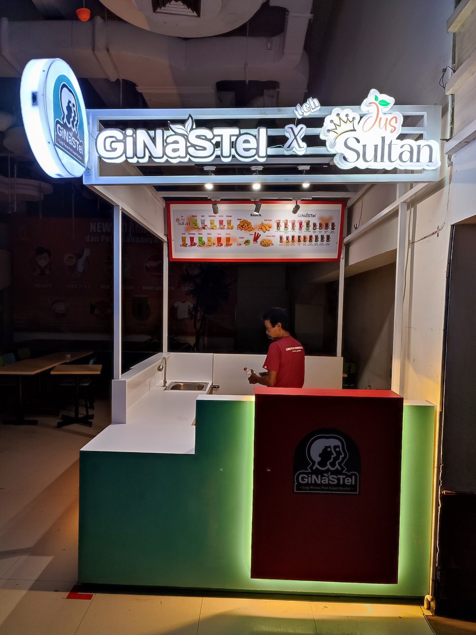 Booth Jualan Ginastel