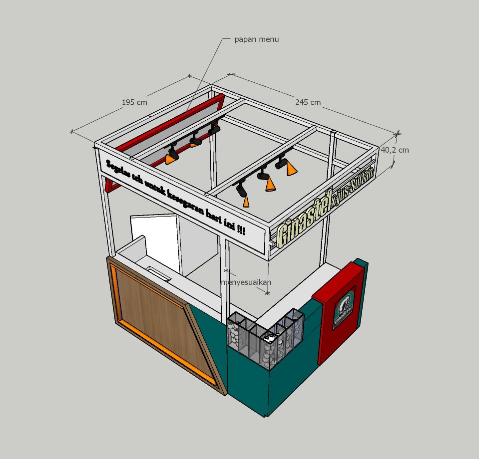 Booth Jualan Ginastel