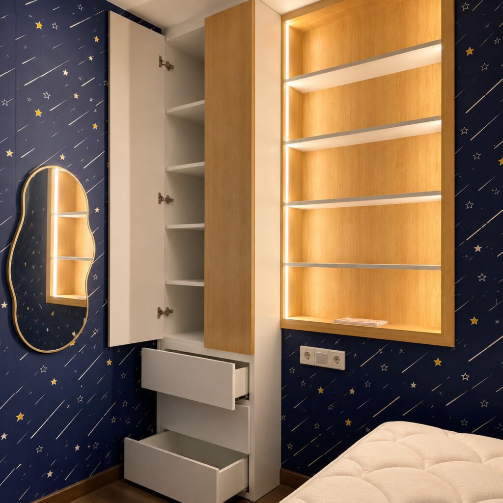 Almari Anak Apartemen Modern Minimalis HPL1