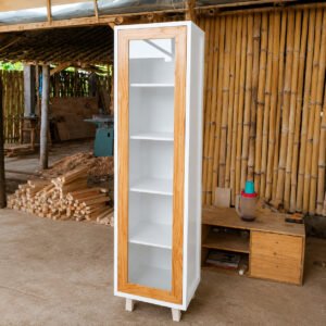 Almari Rak Pintu Kaca