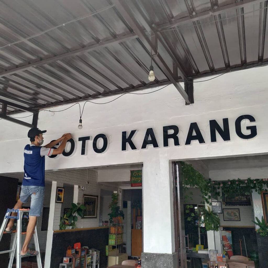Font Timbul Acrylic Soto Karang