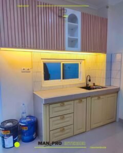 KItchen Set kombinasi Jati Belanda Dan Duco