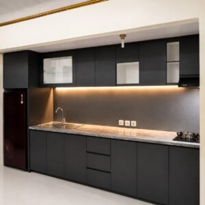 Kitchen Set HPL Hitam matte1