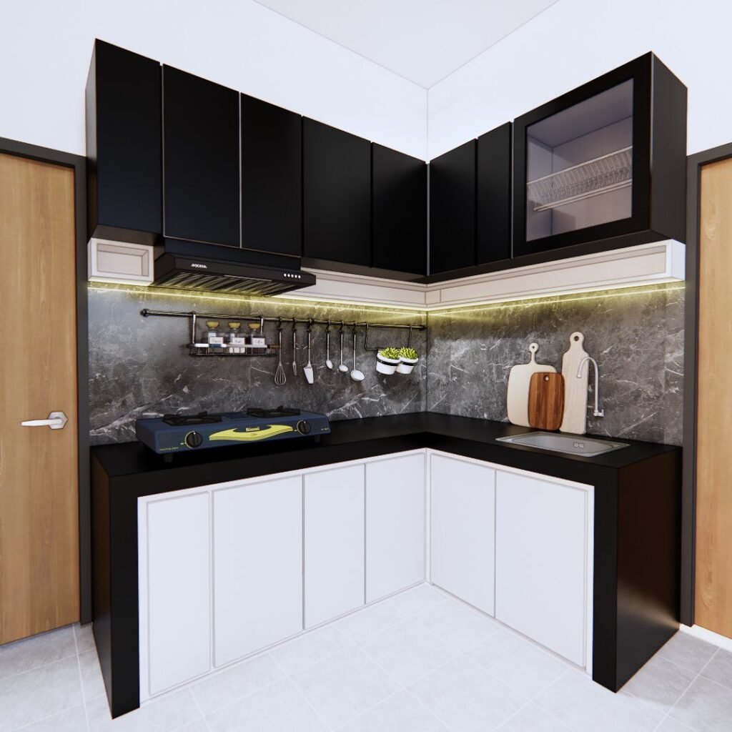 Kitchen Set Hpl Hitam