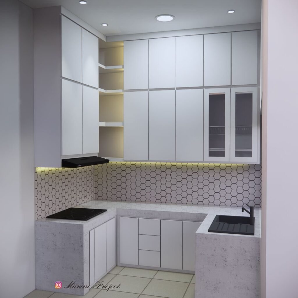 Kitchen Set Hpl Putih