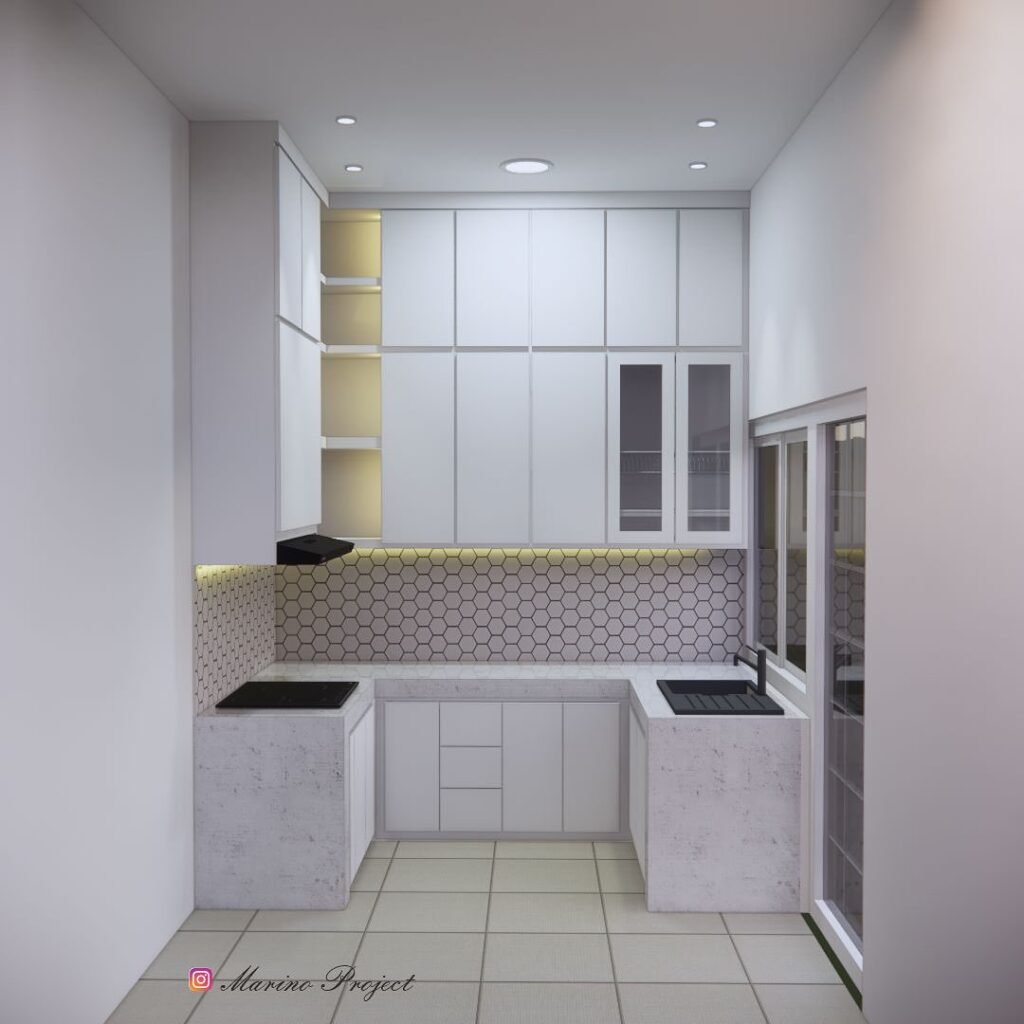 Kitchen Set Hpl Putih