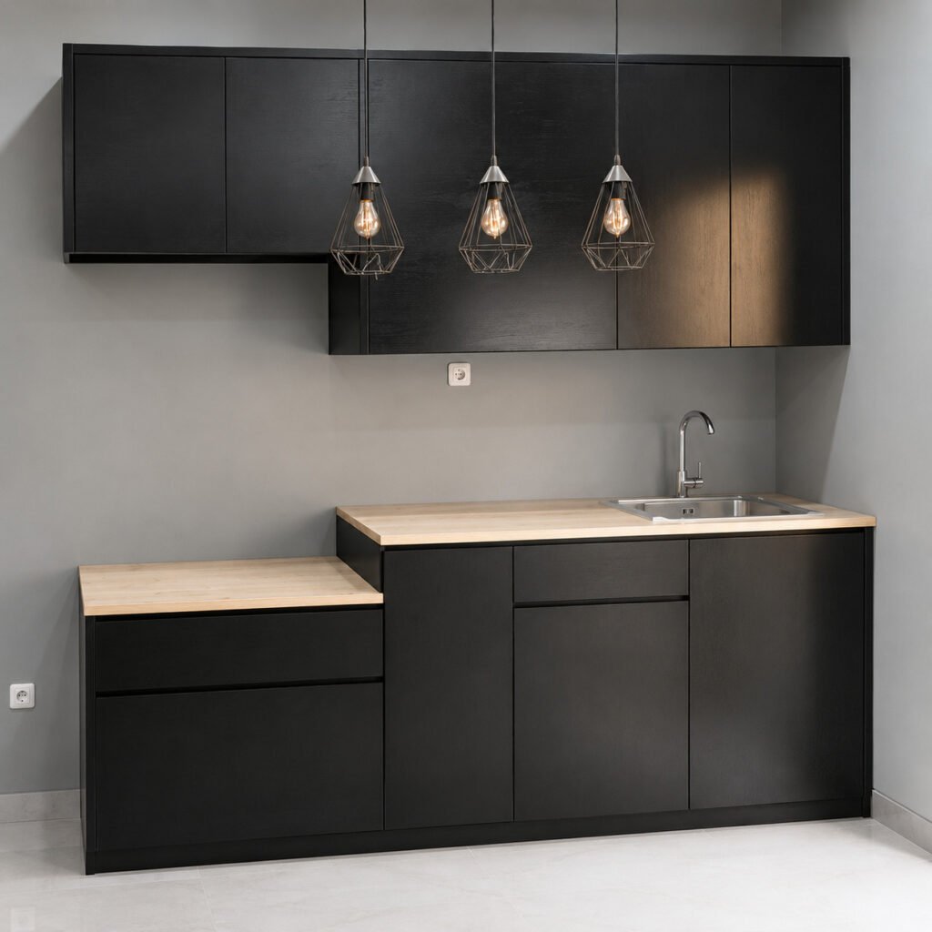 Kitchenset Jati Belanda Minimalis Mr. LB