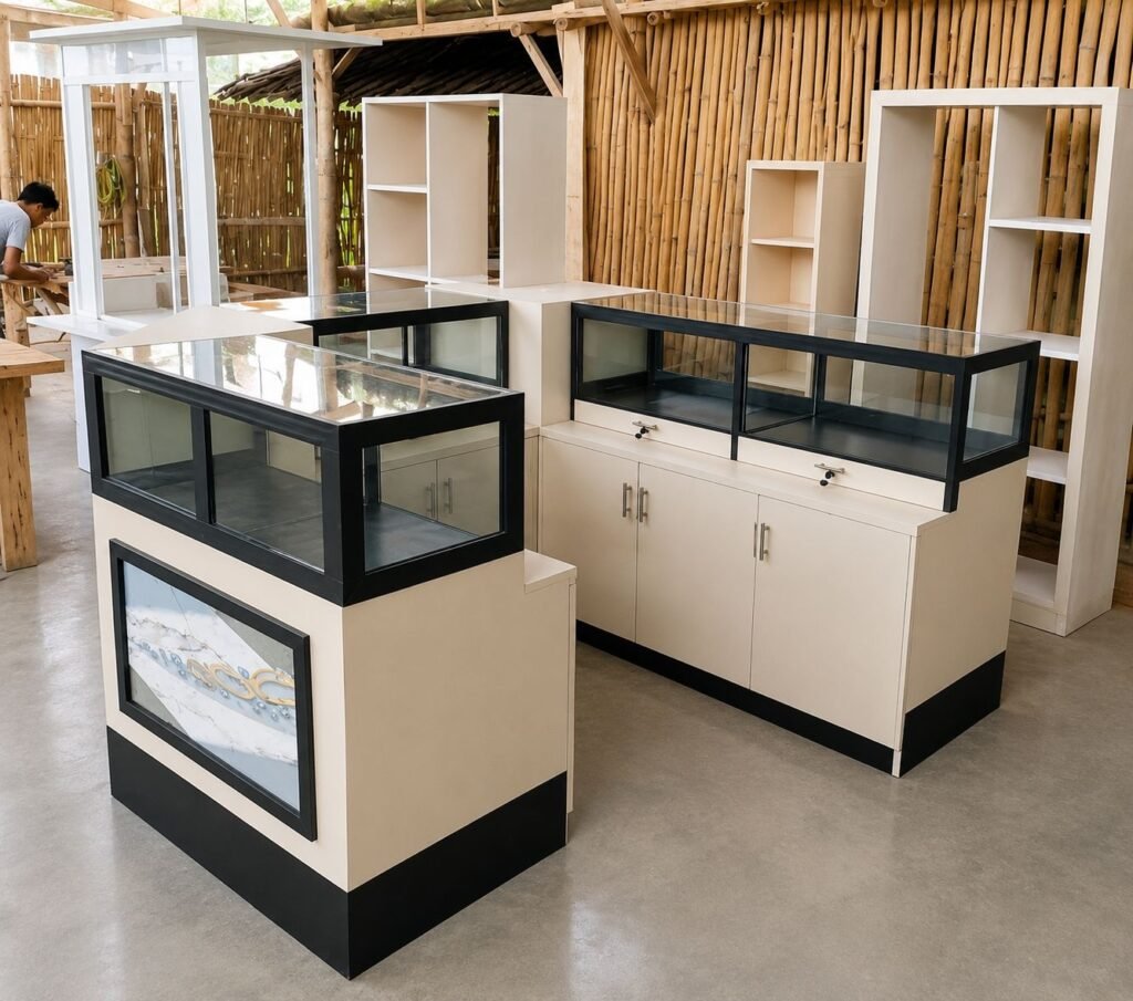 Meja Display Toko Perhiasan