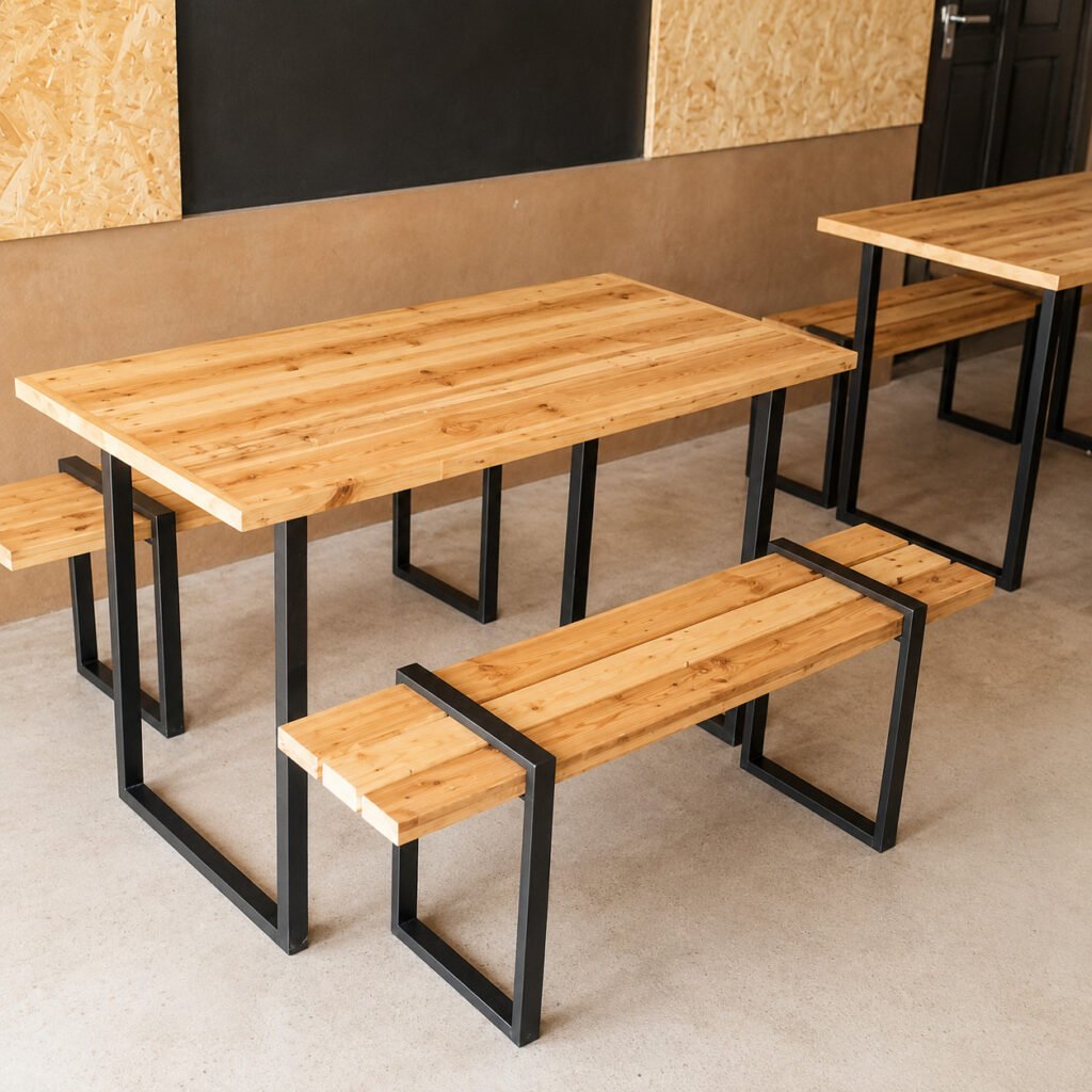 Paket Meja Kursi Cafe Bahan Jati Belanda Mr. JJ