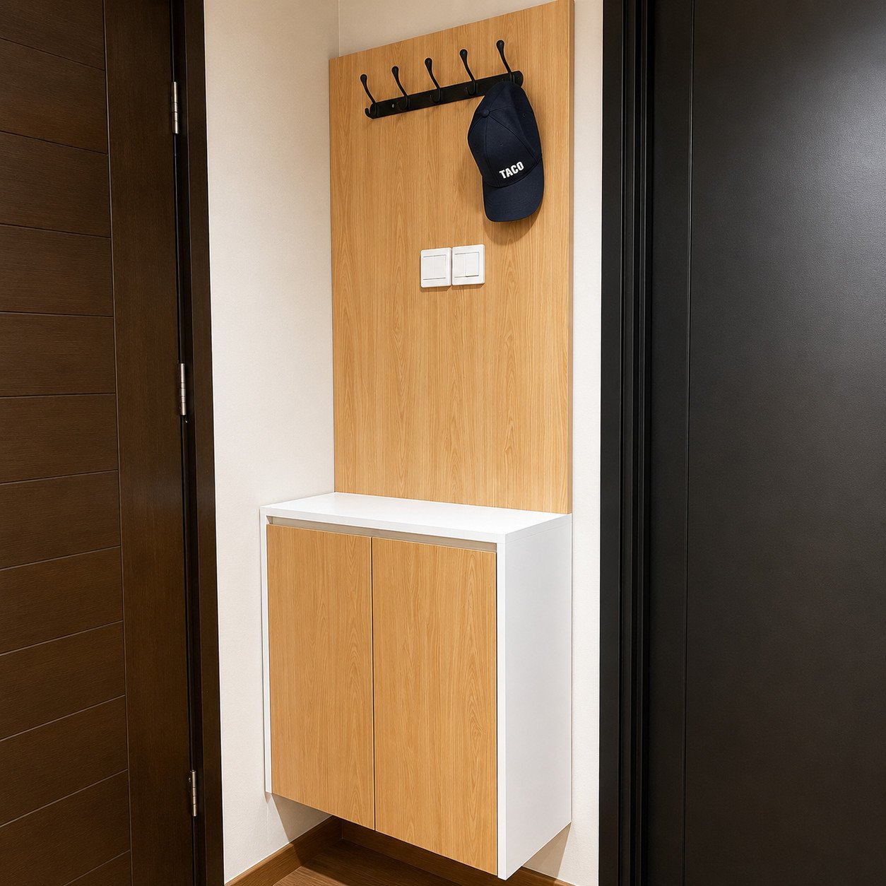 Rak Sepatu Apartemen Modern Minimalis HPL1