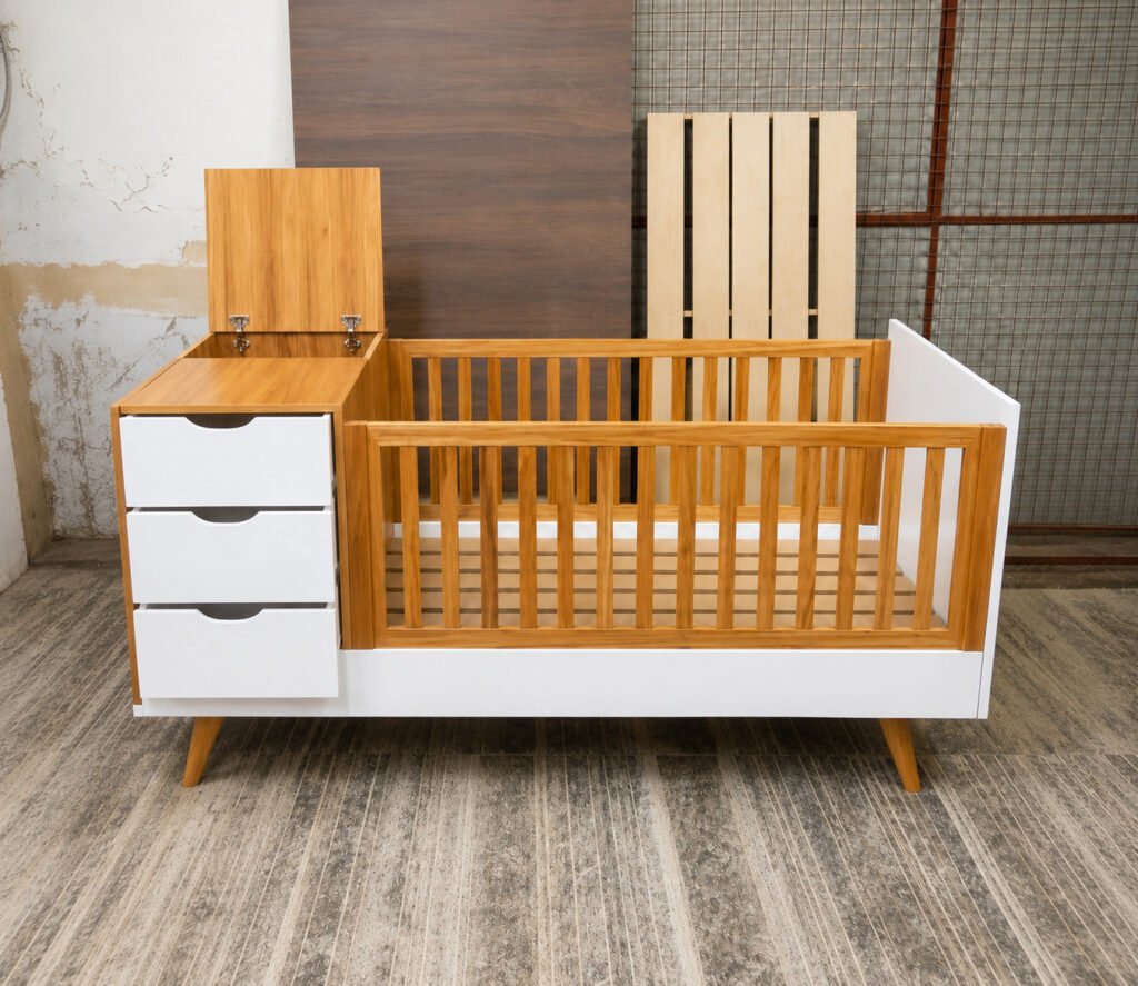 Tempat Tidur Bayi Ada Laci Bahan Multiplek HPL Ms. YN