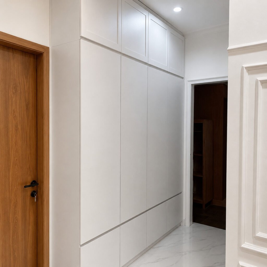 Wardrobe Hpl Putih Matte1