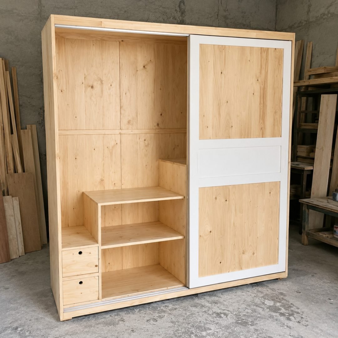 Almari Kayu Pintu Sleding Mrs. AY
