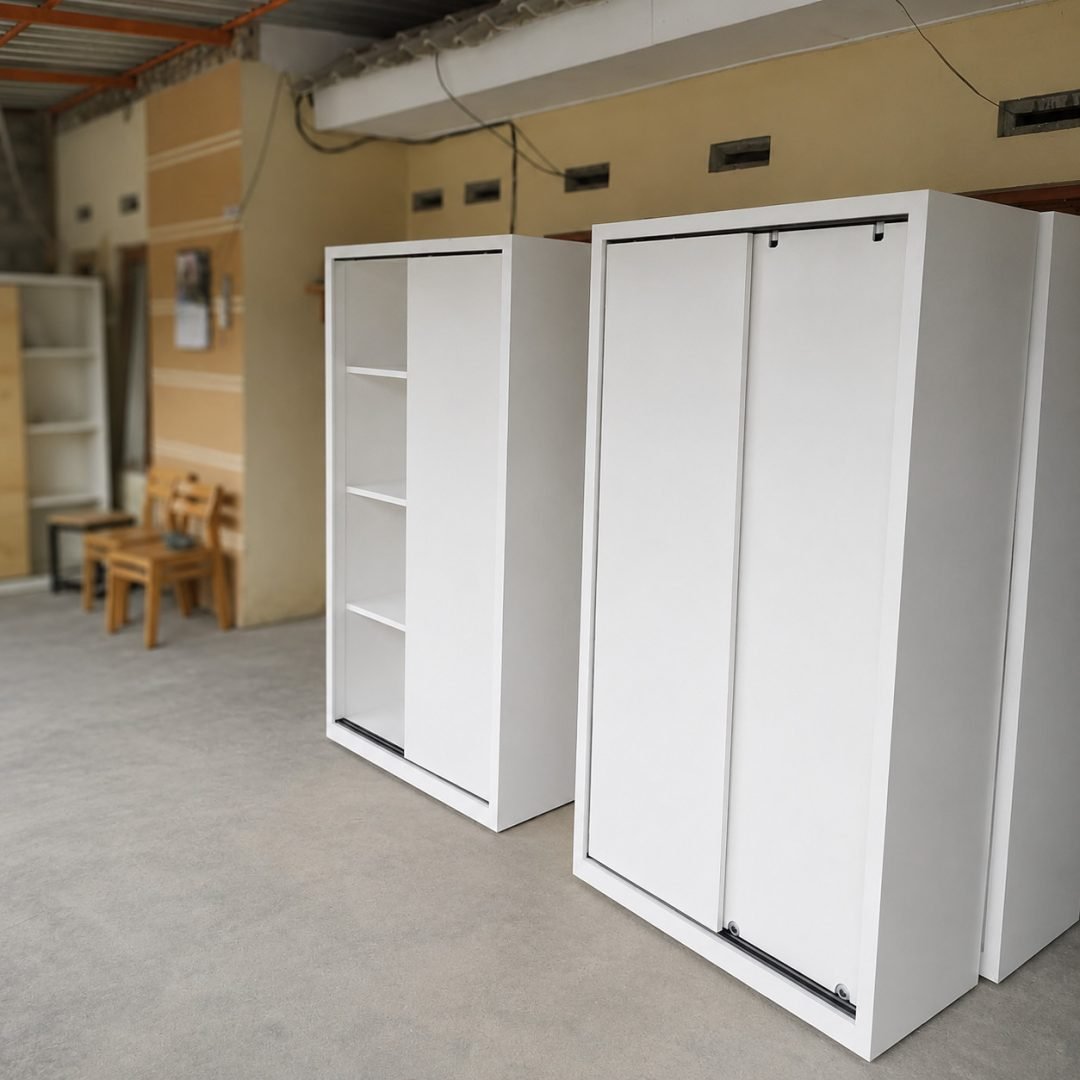 Almari Sleding Minimalis Finishing Duco Ms. CZ