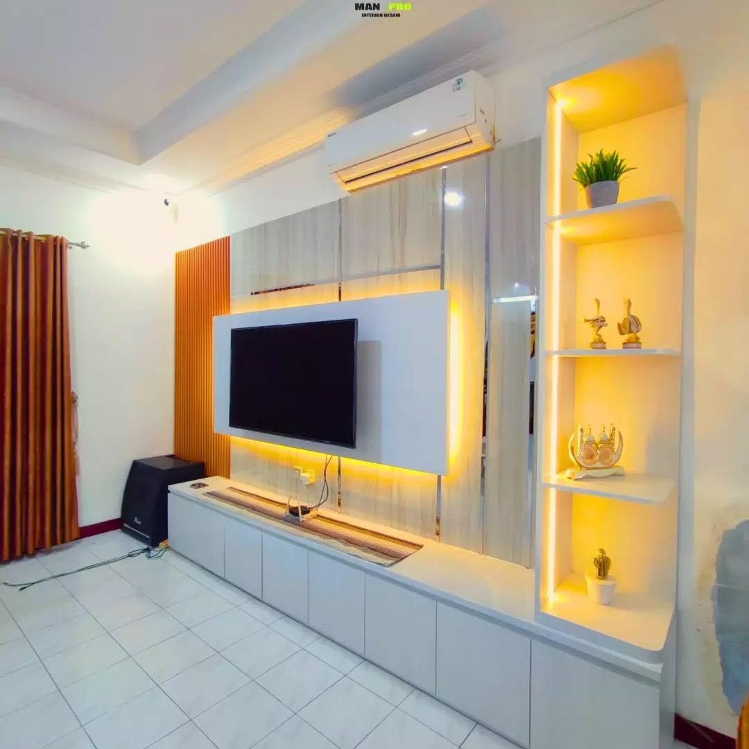 Backdrop TV Hpl Kombinasi WPC