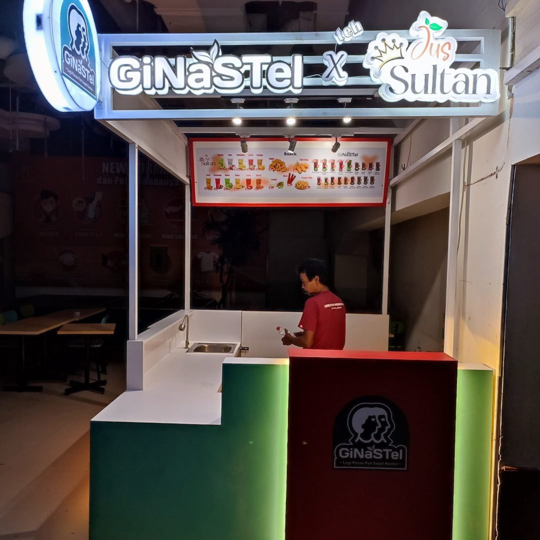 Booth Jualan Ginastel