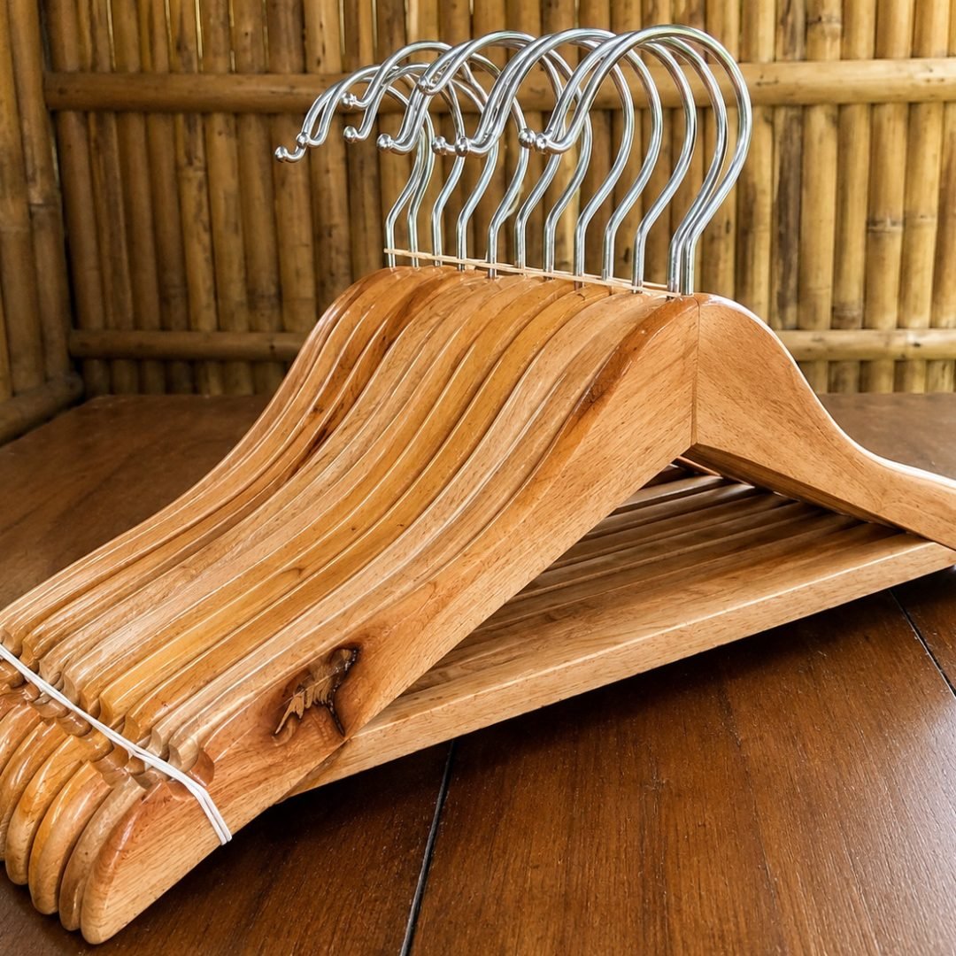 Gantungan Baju Kayu Mrs. E