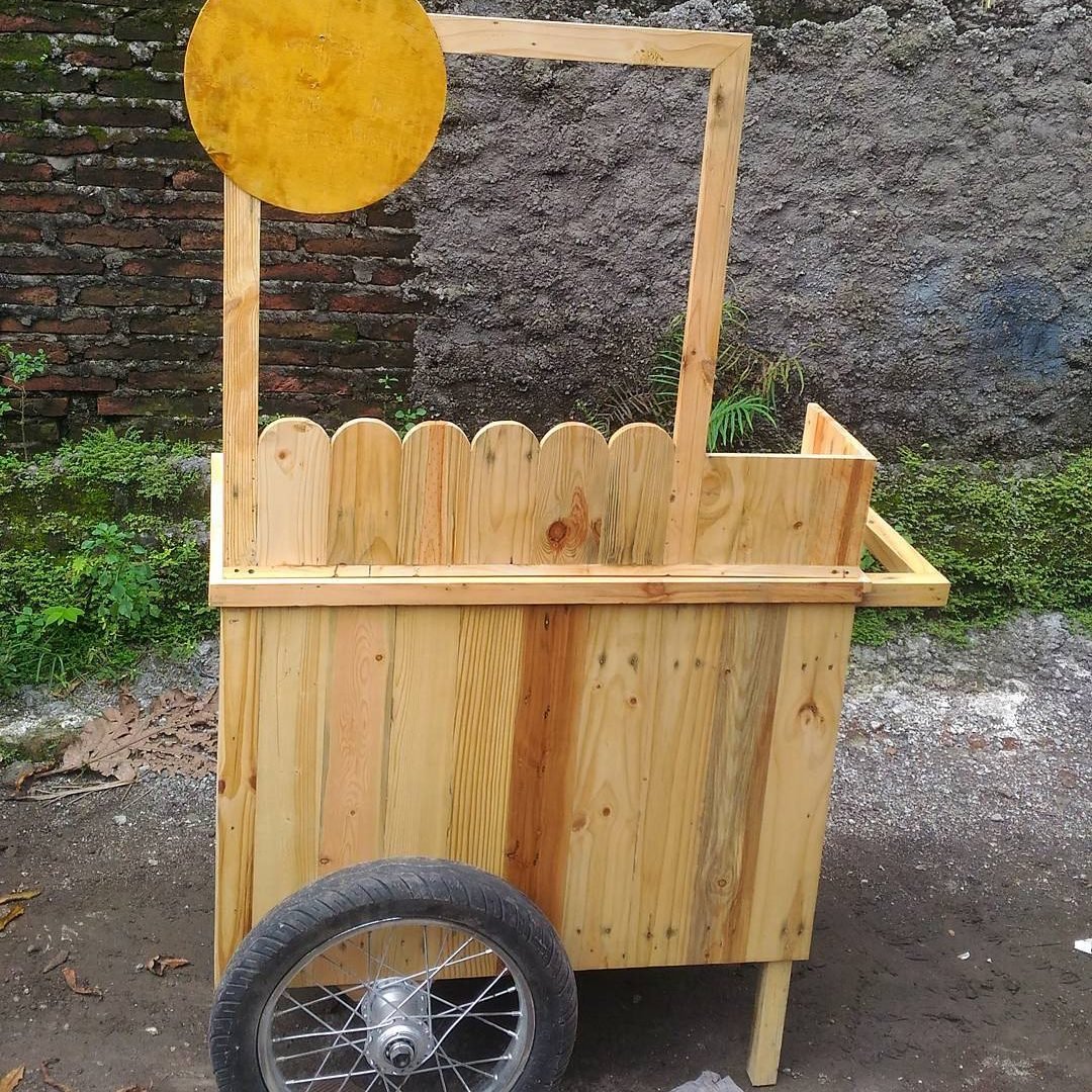 Gerobak Jualan Siomay Jati Belanda Mr. AA