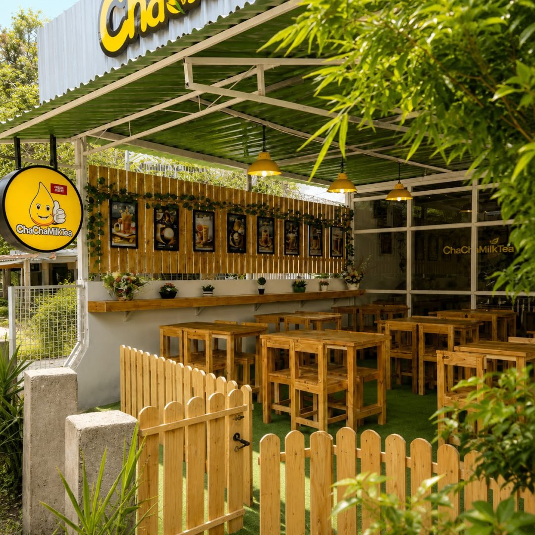 Interior Cafe Tropis Natural ChaChaMilk Glossy