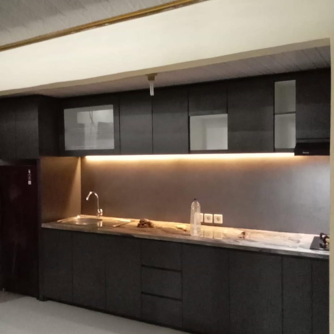 Kitchen Set HPL Hitam matte