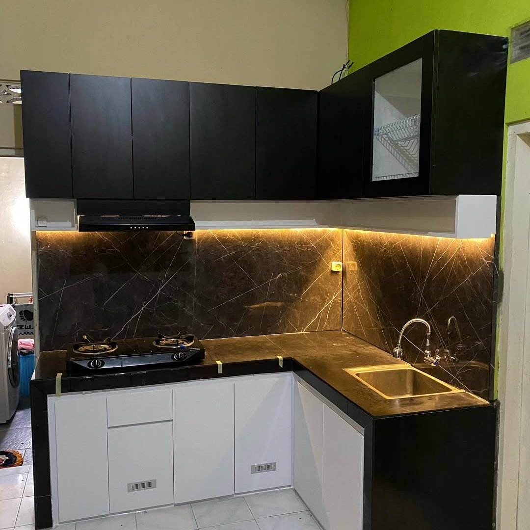 Kitchen Set Hpl Hitam