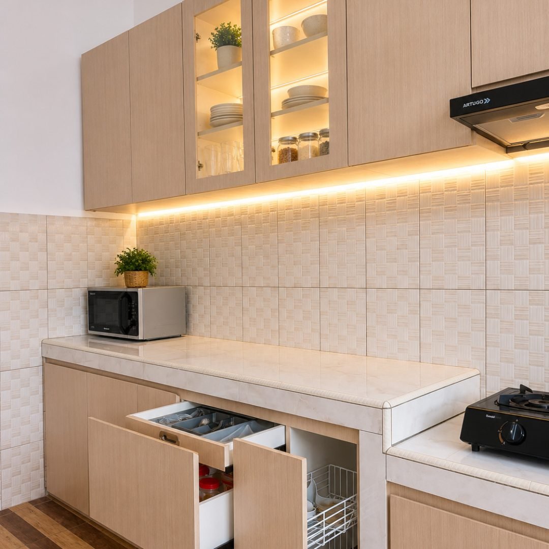 Kitchen Set Hpl Serat Kayu