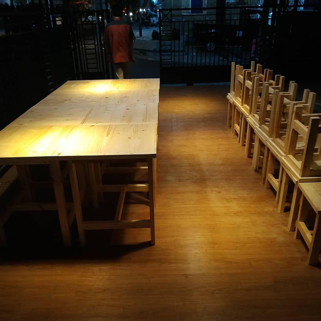 Meja Kursi jati Belanda Cafe