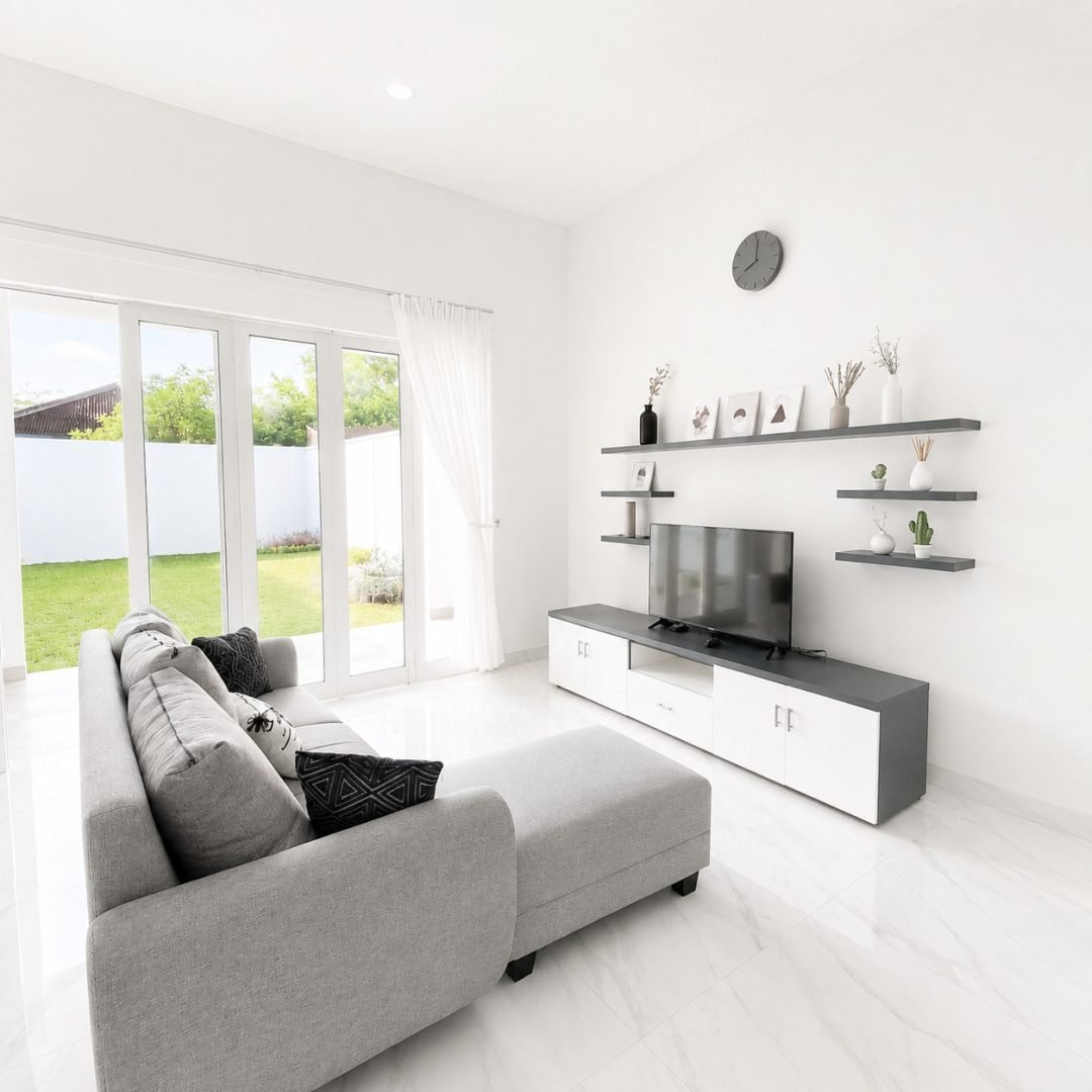 Meja TV Minimalis Set Ambalan