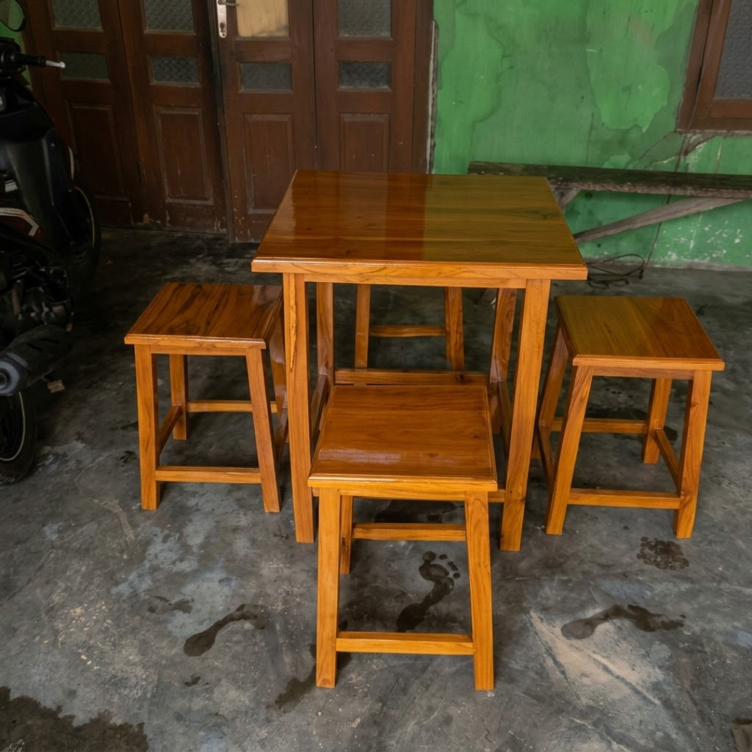 Set Meja Kursi Jati Belanda Mr. I