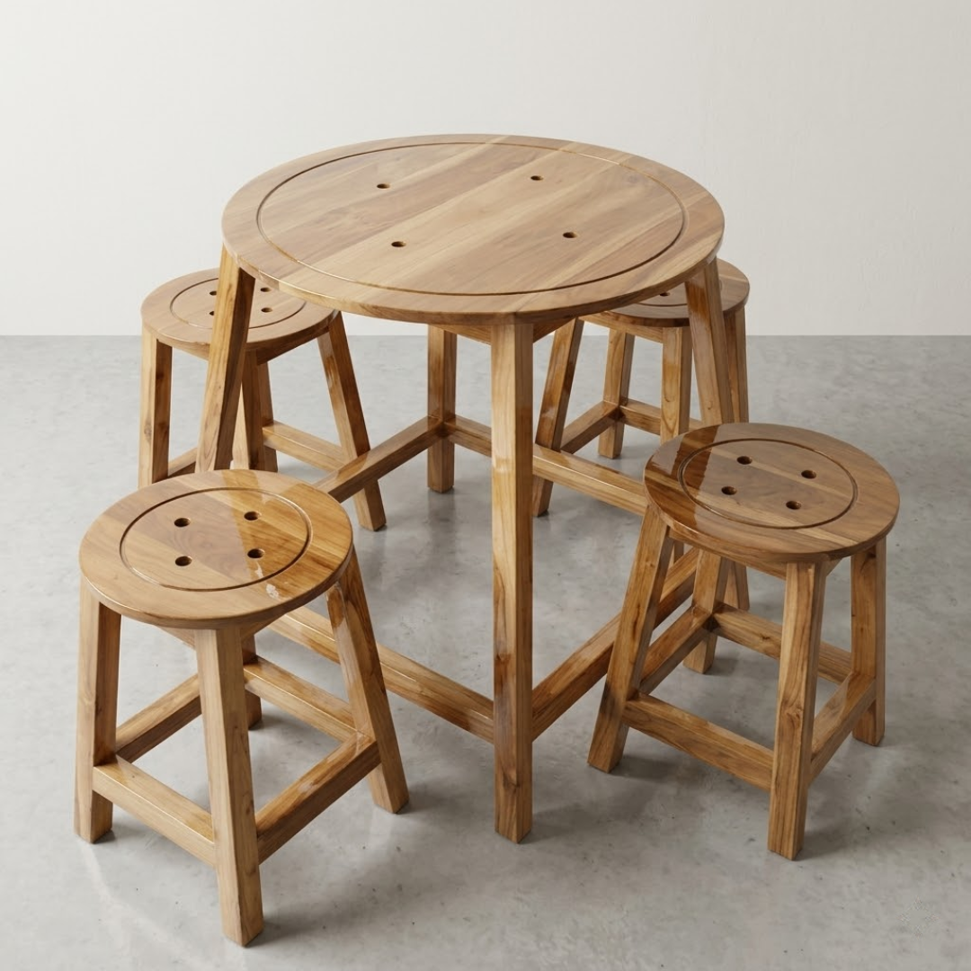 Set Meja Kursi Kayu Mr. Y