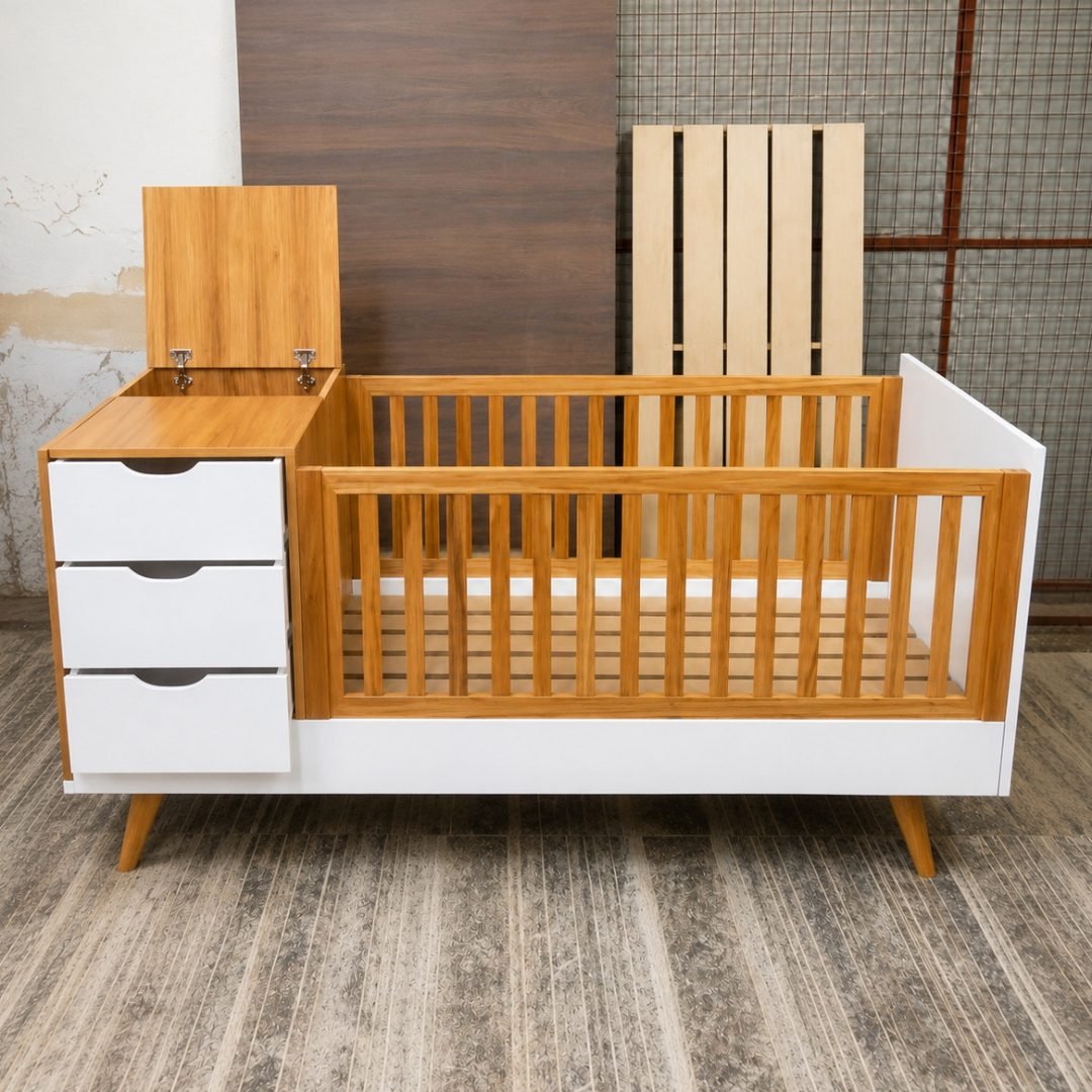 Tempat Tidur Bayi Ada Laci Bahan Multiplek HPL Ms. YN