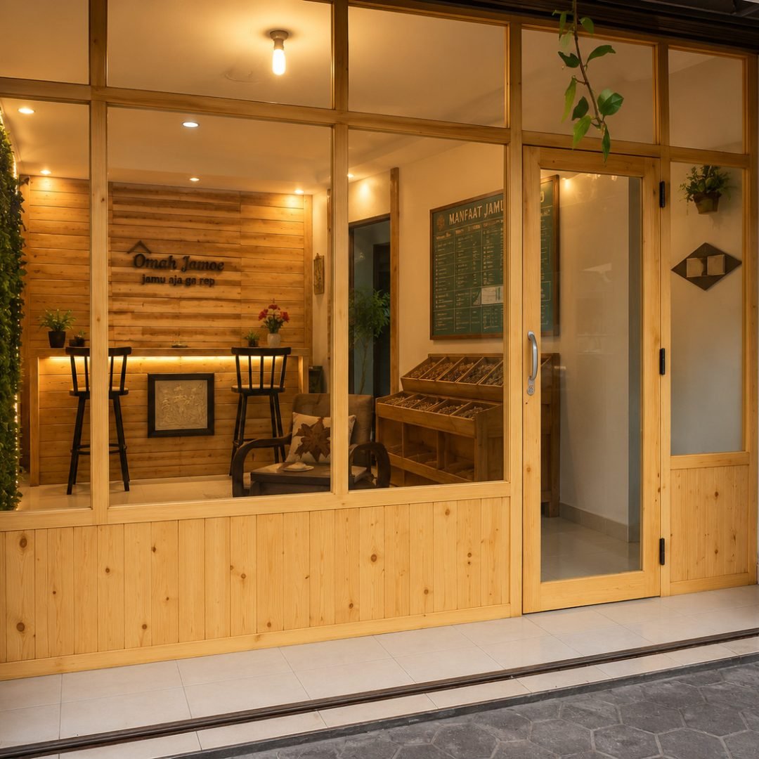 Wall Panel Jati Belanda Omah Jamu